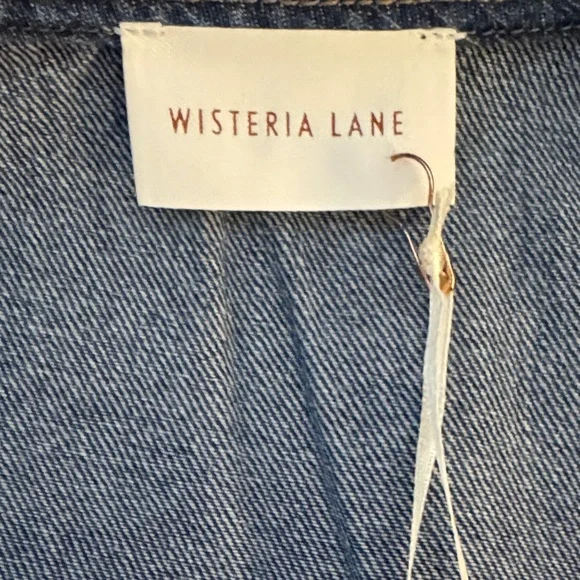 Denim Belted Mini Dress with Pockets! - Picture 4 of 8